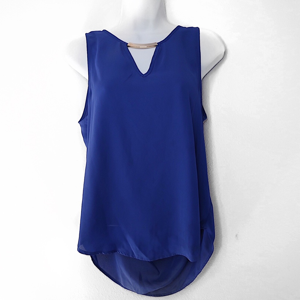NWOT* Blue Sleeveless Blouse